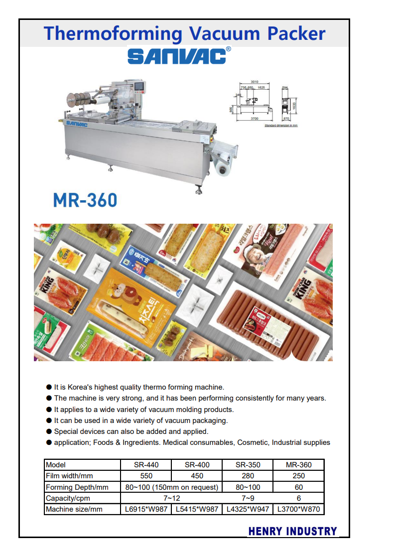 Vacuum Thermo-forming Machine